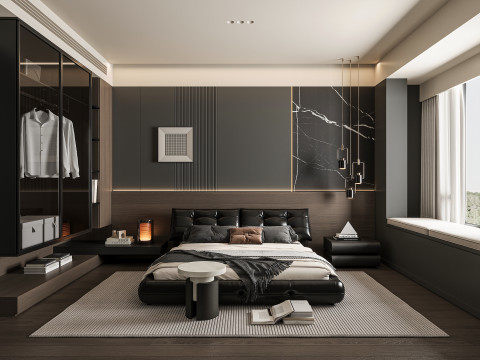 Modern bedroom 3Dモデル