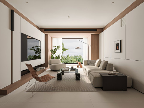 Modern living room 3D Model