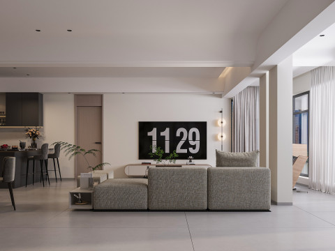 Modern living room 3D Model