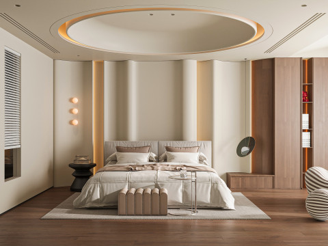 Modern bedroom Model 3D