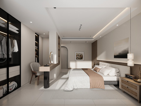 Modern bedroom 3D Model