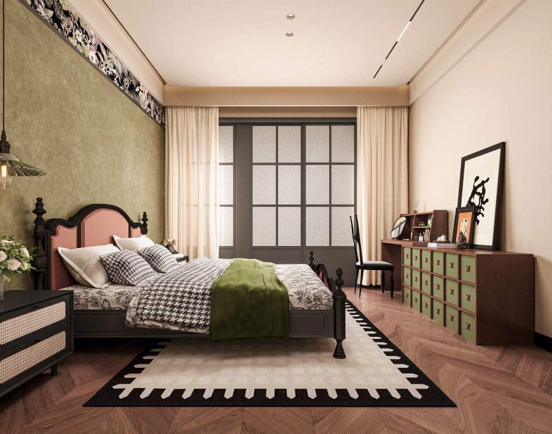 Modern bedroom 3D Model .c4d .max .obj .3ds .fbx .stl .blend