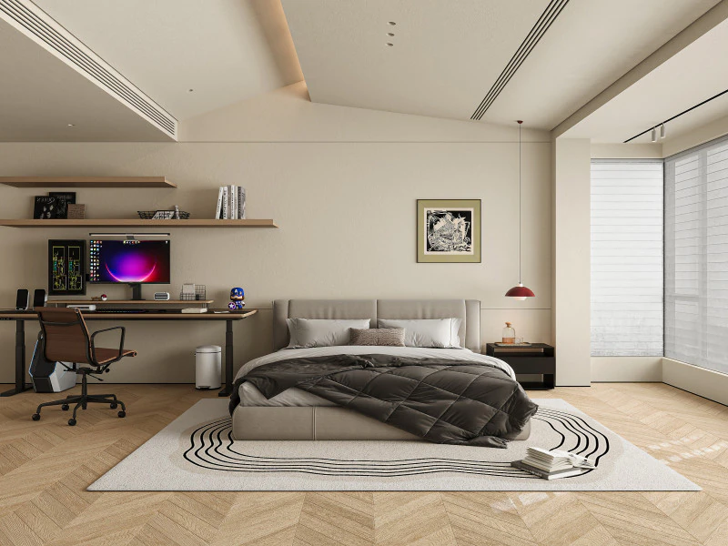 현대적인 침실 3D 모델 .c4d .max .obj .3ds .fbx .stl .blend