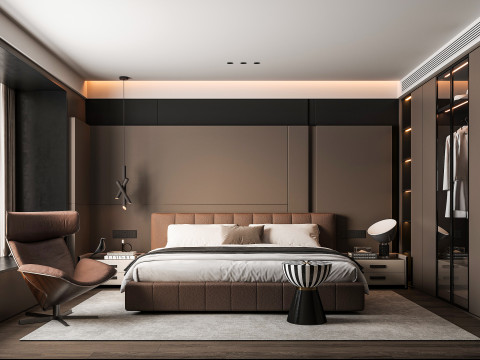 Modern bedroom 3D Modell