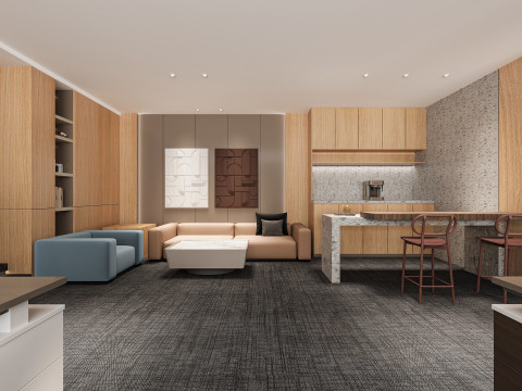 Modern office 3D Modell