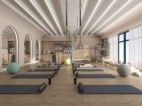 Modern yoga studio Model 3D