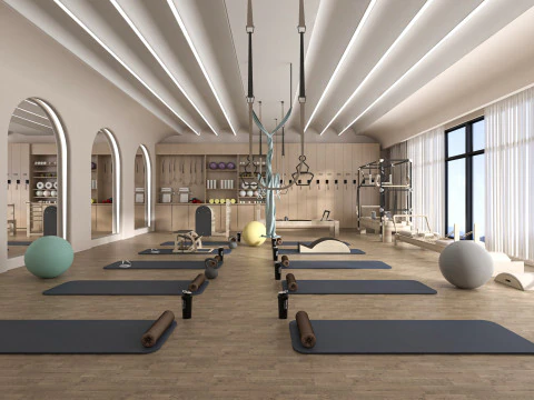 Сучасна студія йоги 3D Модель