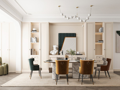 Modern dining room 3D Model