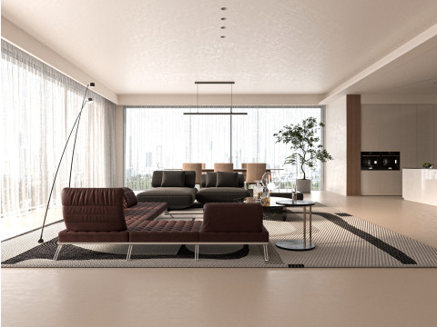 Modern living room 3Dモデル