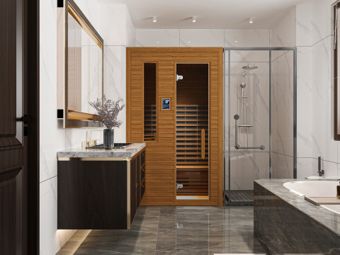 Modern bathroom Modello 3D