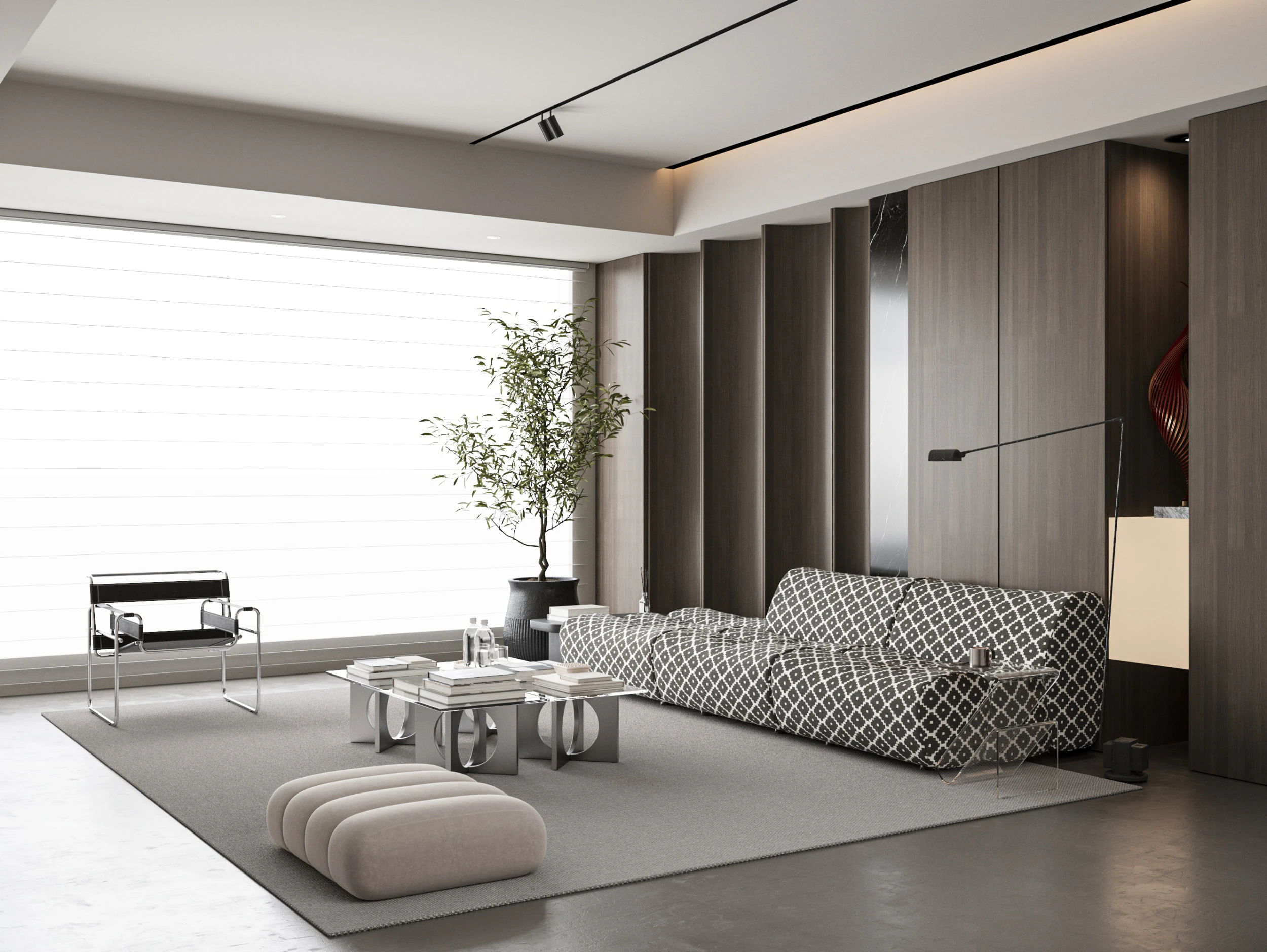 Modern living room 3D Model .c4d .max .obj .3ds .fbx .stl .blend 