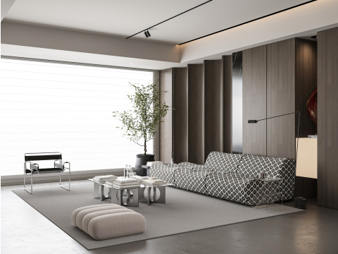 Modern living room 3D Model