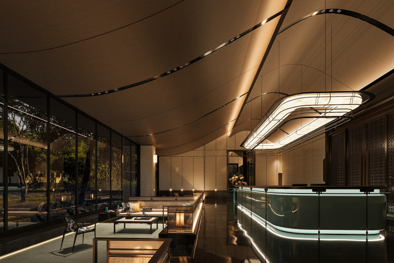 Modern sales office 3D Модель .c4d .max .obj .3ds .fbx .stl .blend 