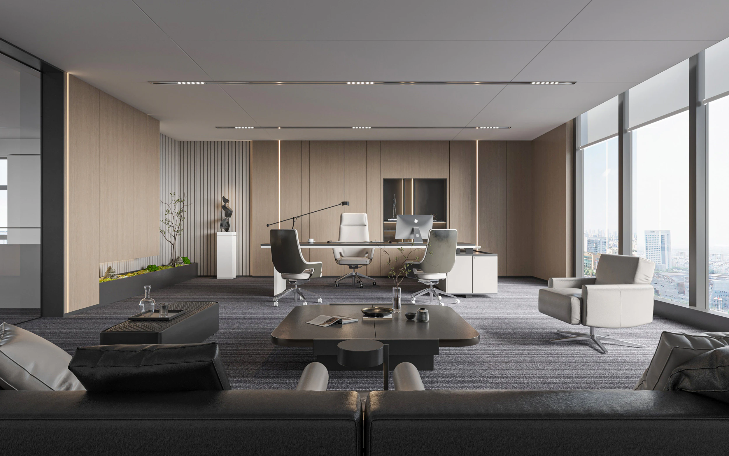 Modern office 3D Model .c4d .max .obj .3ds .fbx .stl .blend 