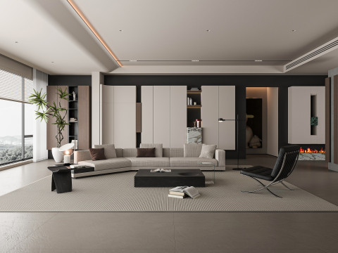 Modern living room 3D Модель