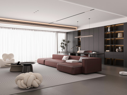 Modern living room 3D Model