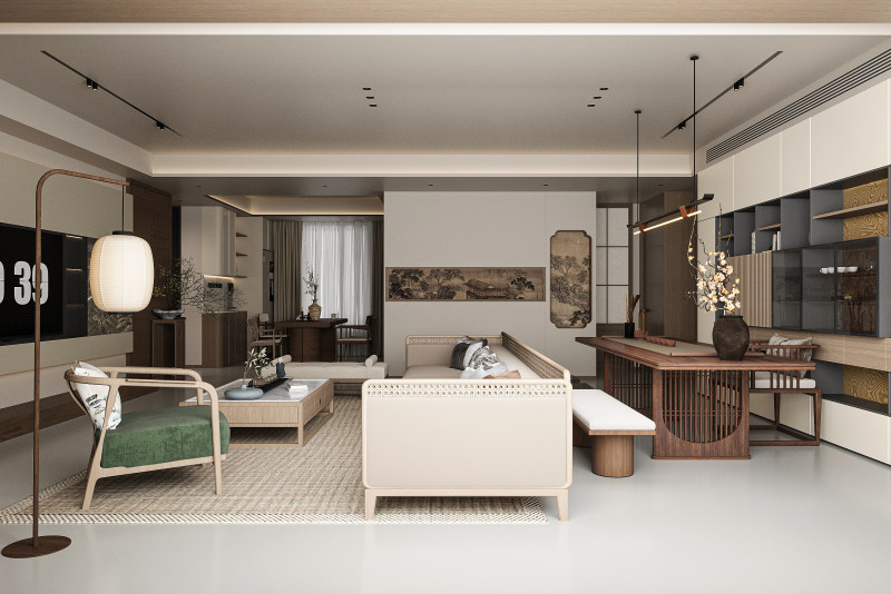 Modern living room Modèle 3D .c4d .max .obj .3ds .fbx .stl .blend 