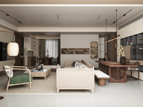 Modern living room 3D Model