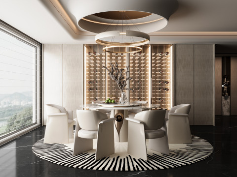 Modern dining room 3D Model