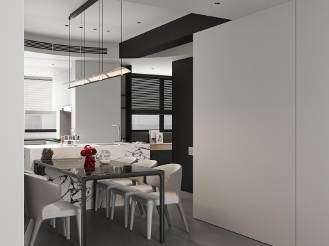 Modern dining room 3D Модель