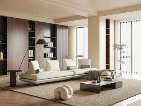 Сучасна вітальня 3D Модель