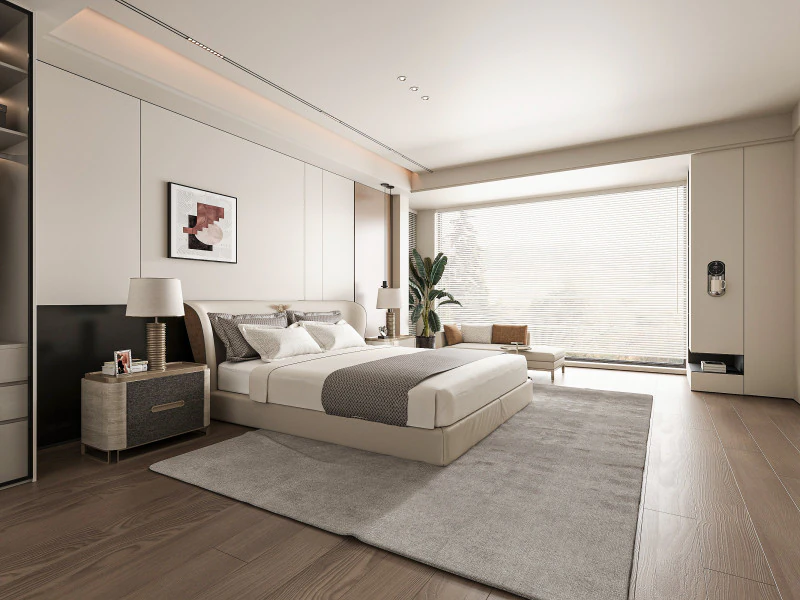 현대적인 침실 3D 모델 .c4d .max .obj .3ds .fbx .stl .blend