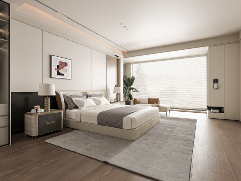 Modern bedroom Model 3D