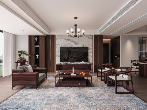 Modern living room Modelo 3D