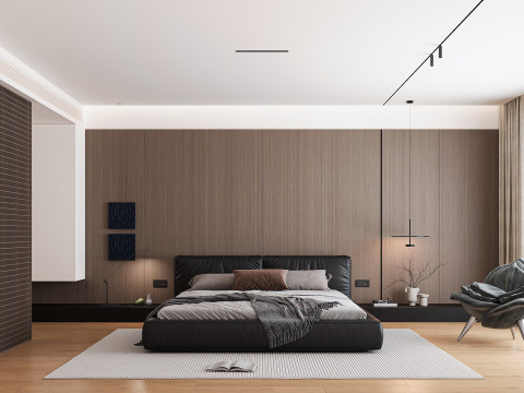 Modern bedroom 3D Model