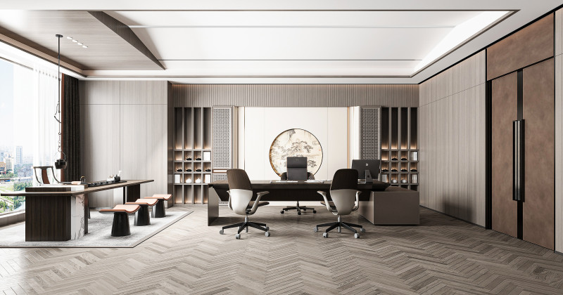 Modern office Modelo 3D .c4d .max .obj .3ds .fbx .stl .blend