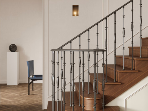 escalera moderna Modelo 3D