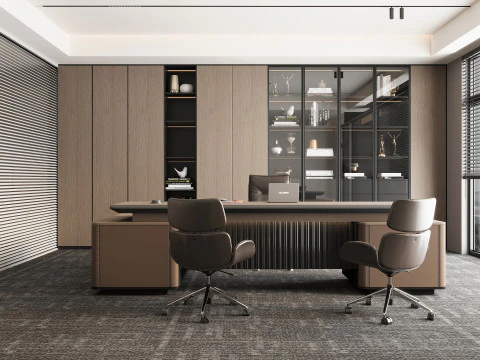 现代办公室 3D 模型