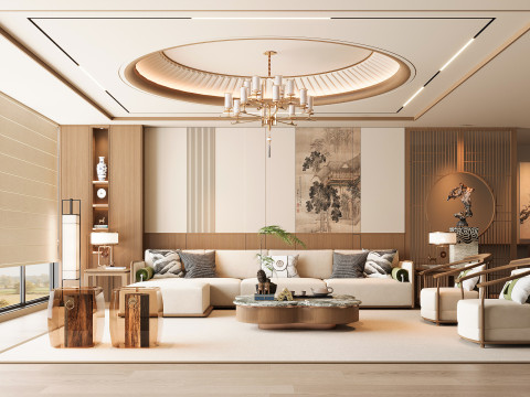 Modern oturma odası 3D Model