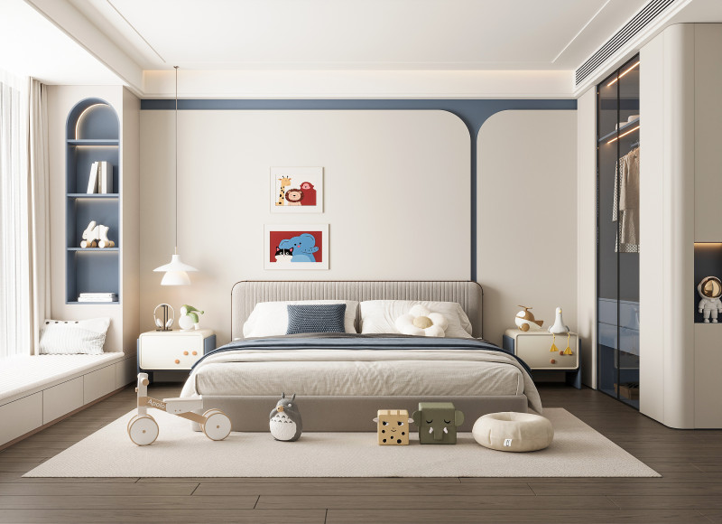 Modernes Schlafzimmer 3D Modell .c4d .max .obj .3ds .fbx .stl .blend 