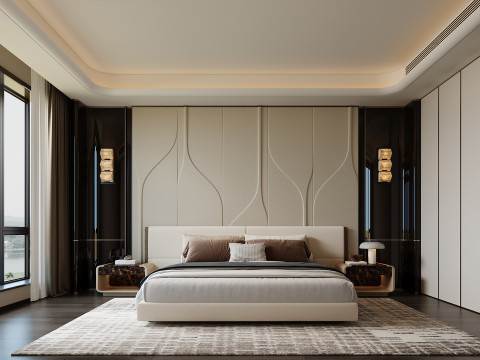 현대적인 침실 3D 모델