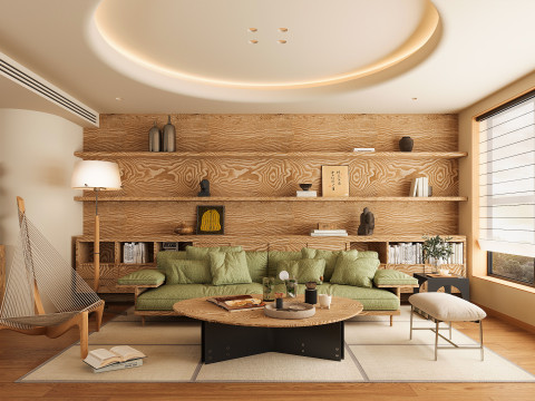 现代客厅 3D 模型