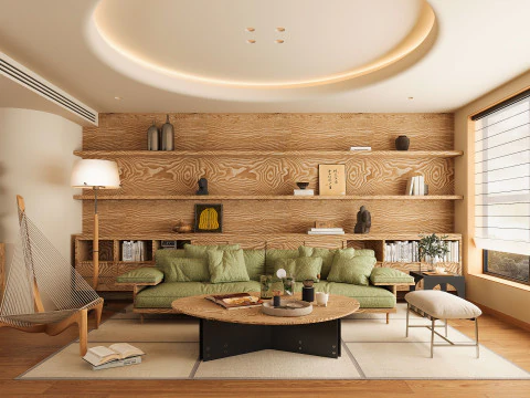 Сучасна вітальня 3D Модель