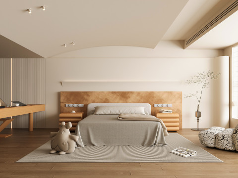 Kamar tidur modern Model 3D
