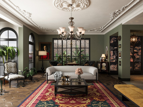 Soggiorno moderno Modello 3D