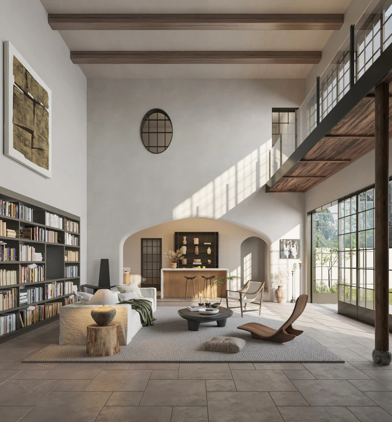 Modern living room 3D Model .c4d .max .obj .3ds .fbx .stl .blend 