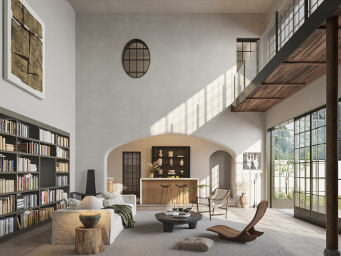 Soggiorno moderno Modello 3D