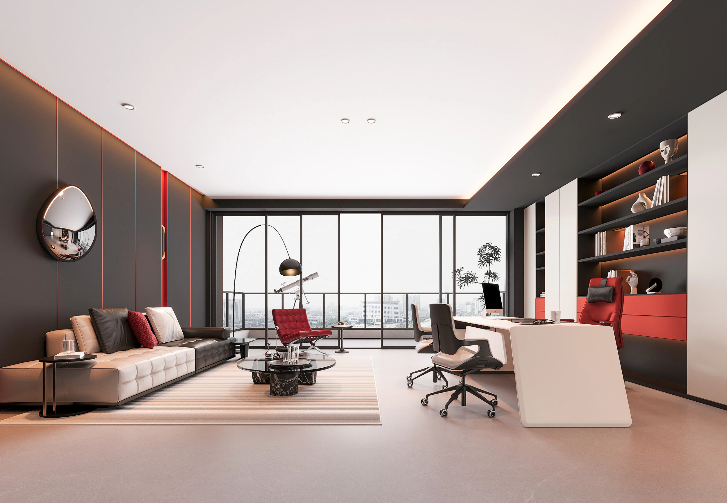 Modern office 3D Model .c4d .max .obj .3ds .fbx .stl .blend 