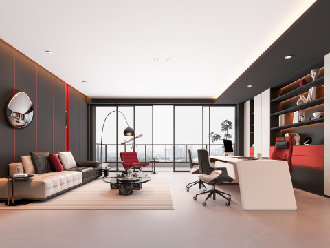 oficina moderna Modelo 3D