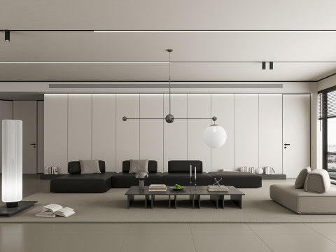 モダンなベッドルーム 3Dモデル