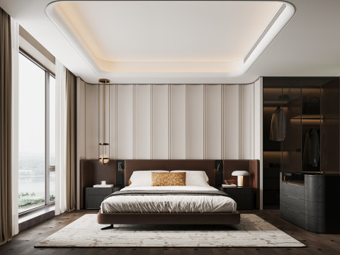 Moderne slaapkamer 3D Model