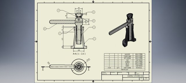 screw jack Modello 3D .c4d .max .obj .3ds .fbx .stl .blend 