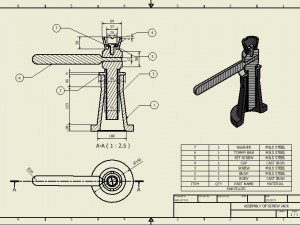 screw jack 3D Model