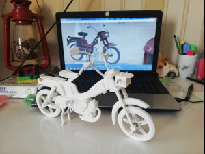 peugeot 103 motorcycle 3D Print Model