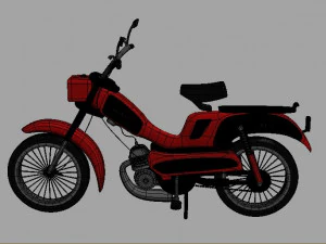 peugeot 103 motorcycle 3D Print Model