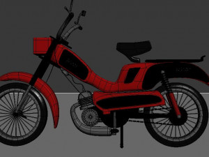 peugeot 103 motorcycle 3D प्रिंट मॉडल